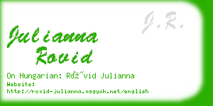 julianna rovid business card